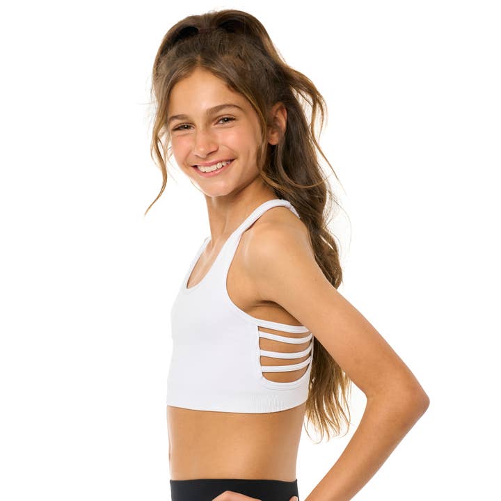 Sujetador deportivo de línea lateral para venta al por mayor de Malibu Sugar