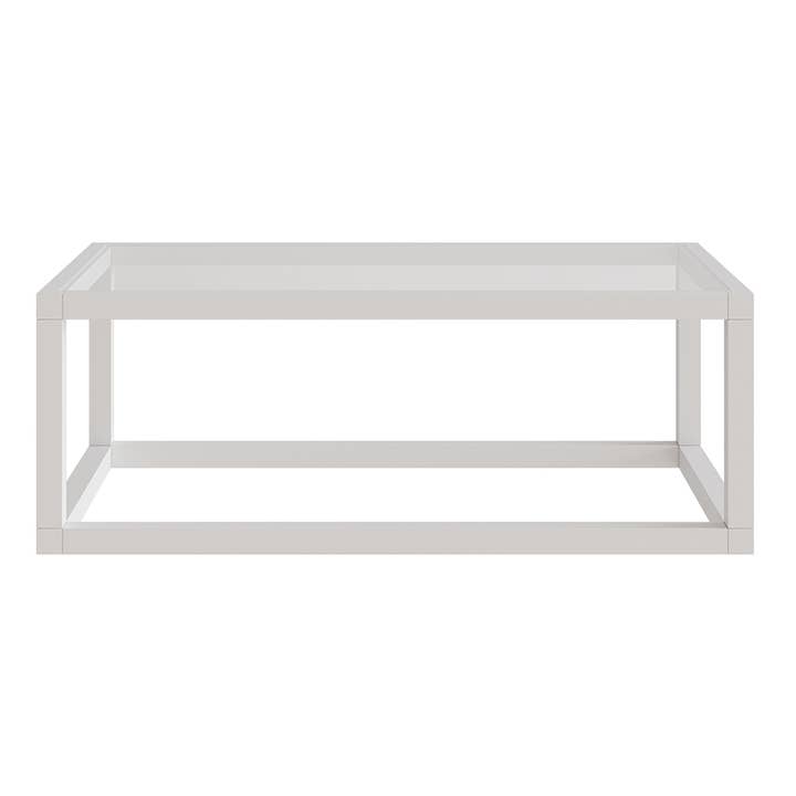 Osaka rechteckiger Couchtisch aus nordischer Eiche und Glas für den Großhandel von PortobelloStreet