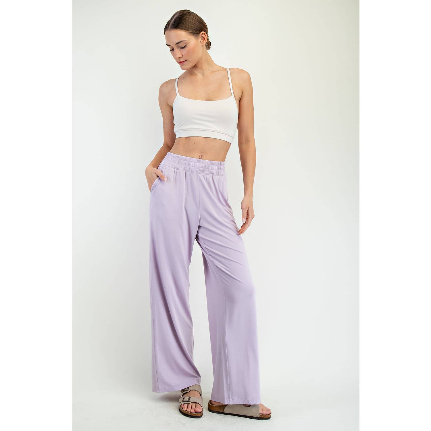 Rae Mode - Wholesale Pants - Women's - VISCOSE MODAL WIDE LEG PANT0