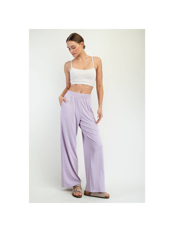 Rae Mode - Wholesale Pants - Women's - VISCOSE MODAL WIDE LEG PANT