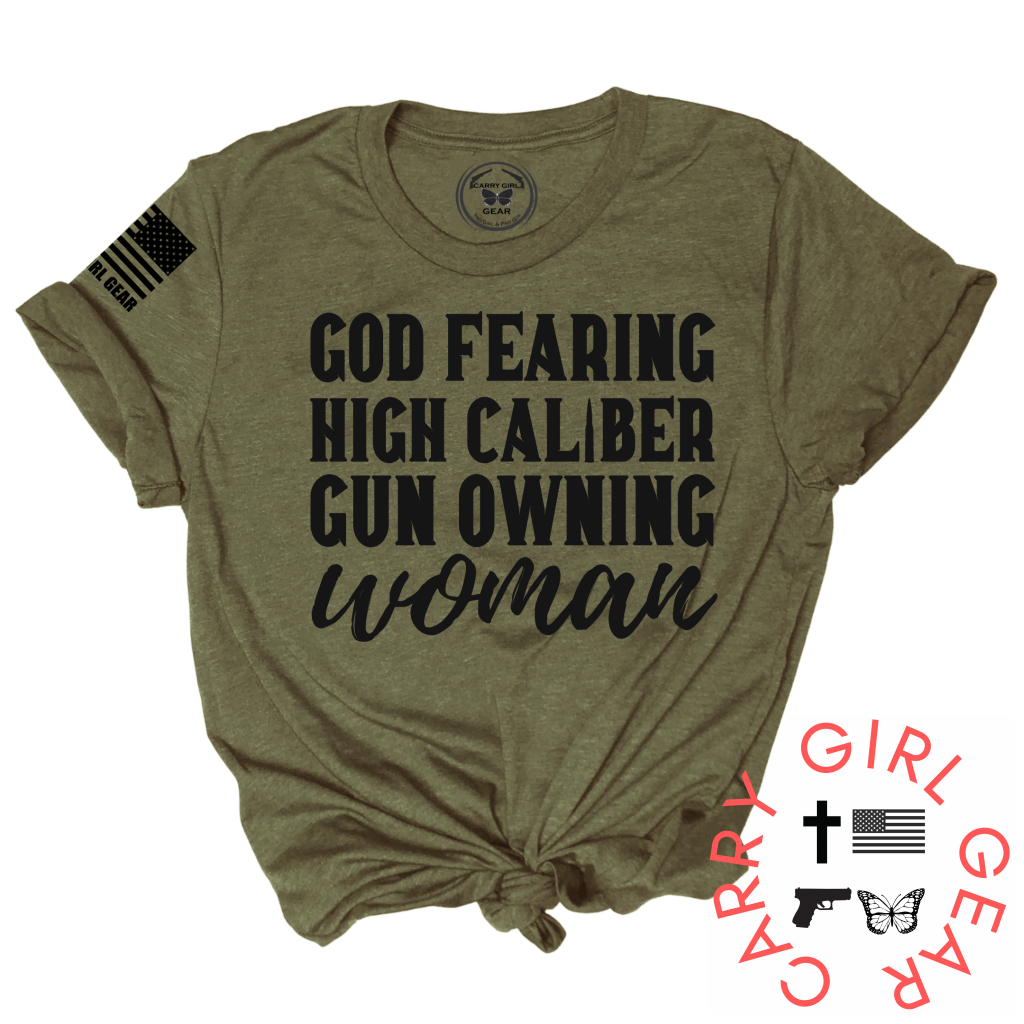 CG GEAR - Wholesale Screen Printed T-Shirt - Women's - HIGH CALIBER TEE3