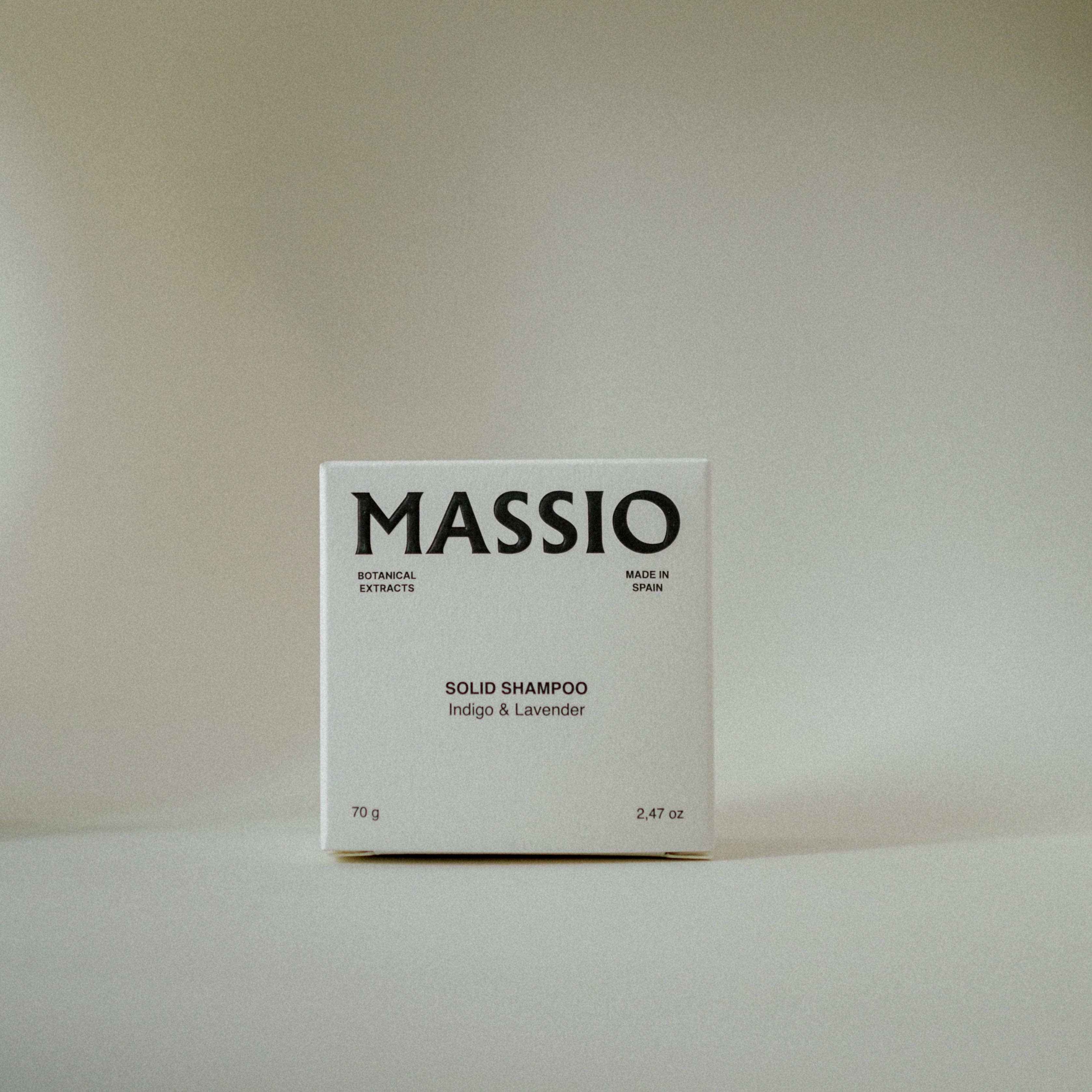 Massio Concept - Wholesale Shampoo Puck/Solid Shampoo - Toning Solid Shampoo - Indigo and Lavender1