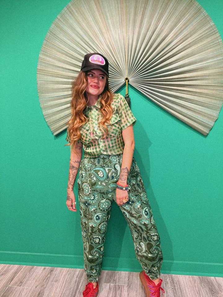 LTB602 LEIGH PAISLEY FLORAL - HARLUM JOGGER PANT for wholesale by LADY THE BRAND