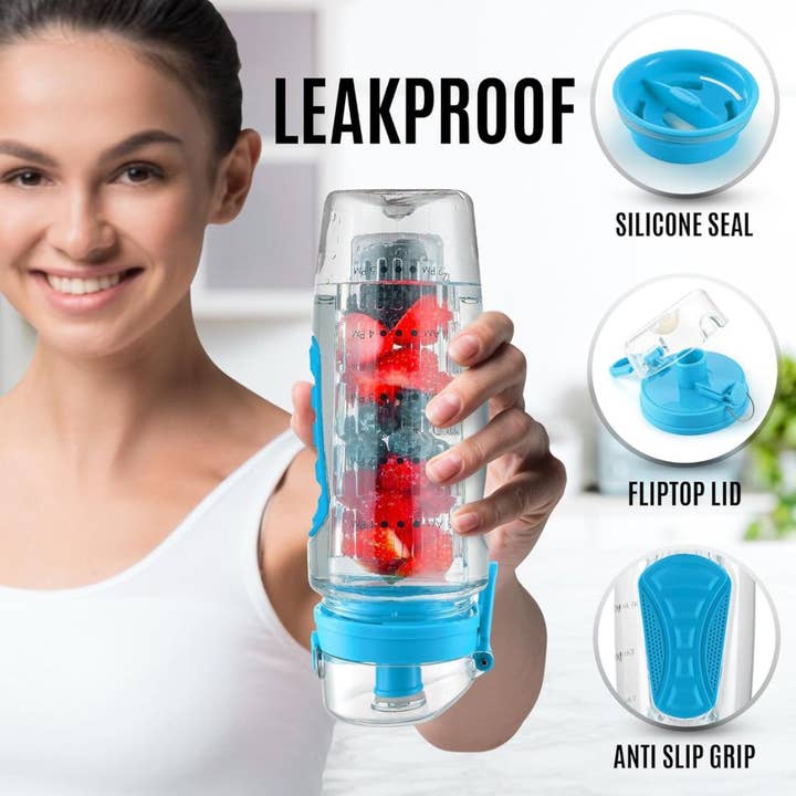 Zulay Kitchen - Wholesale Water Bottle - Fruit Infuser Water Bottle - 34oz Capacity