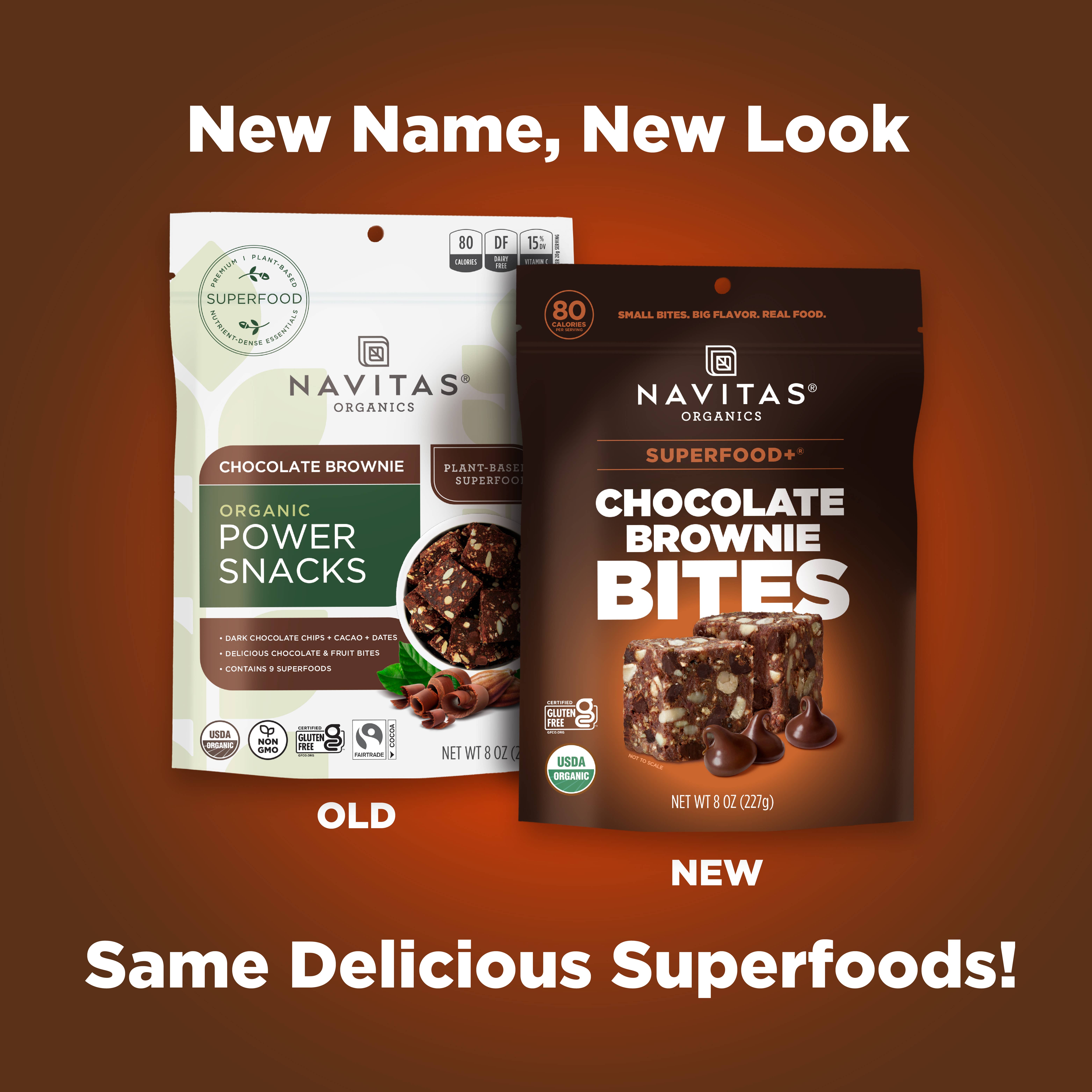 Navitas Organics – Snack Bar por atacado – BOLINHAS de Brownie de Chocolate Superfood+2