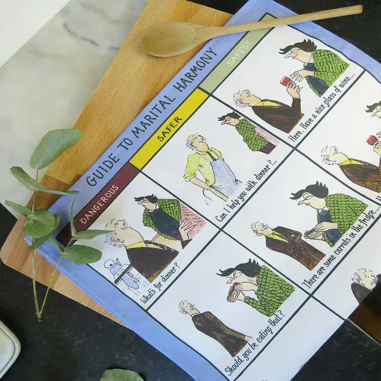 Dublin Gift Company – wholesale Kökshandduk – Vinglig guide till äktenskaplig harmoni kökshanddukar3