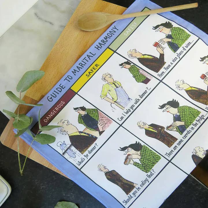 Dublin Gift Company – wholesale Kökshandduk – Vinglig guide till äktenskaplig harmoni kökshanddukar3