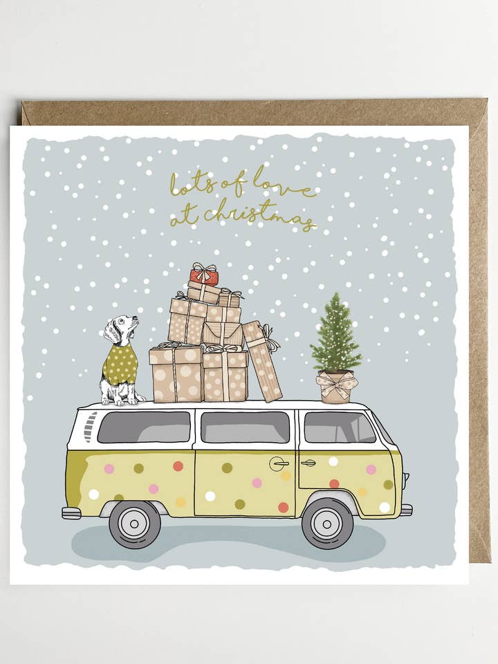 Christmas Card / Greeting Card - Dog Greeting Card for wholesale by Dotty Dog Art