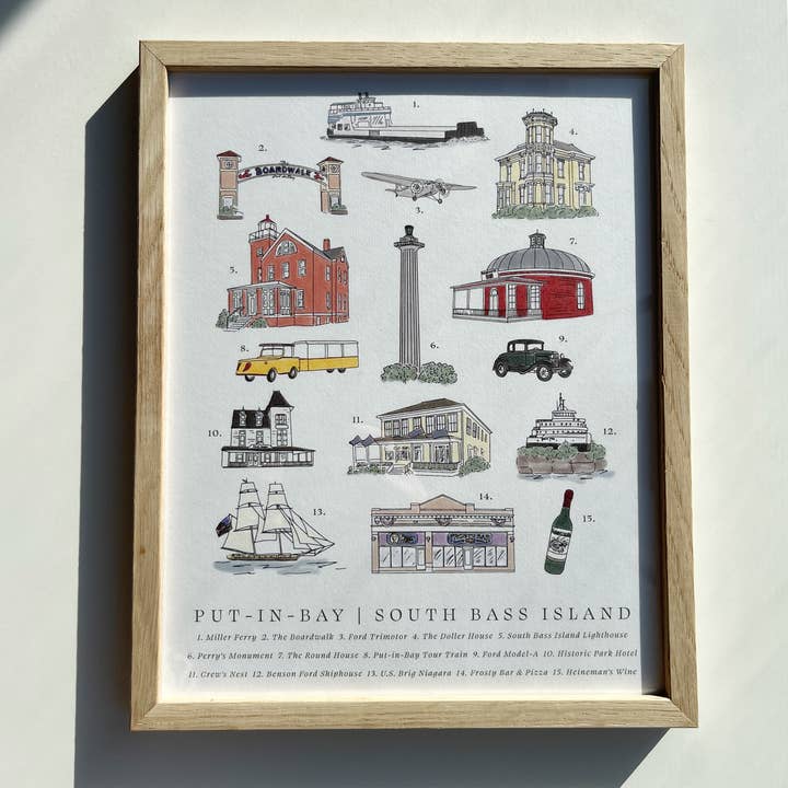 Made By Victoria Laine - Wholesale Art Print - Put-in-Bay Landmark Print1