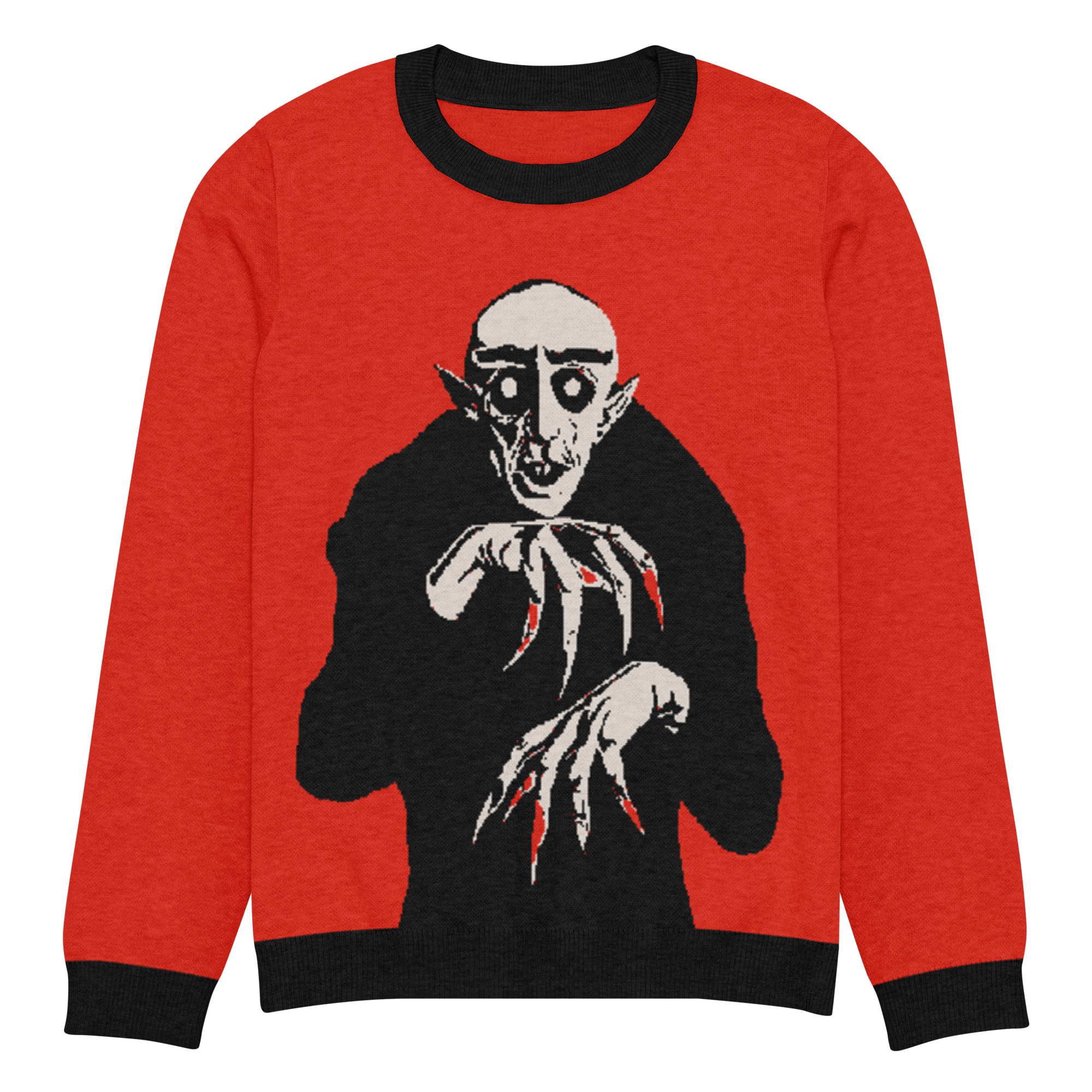 Goth Cloth Co. - Vente Sweat-shirt à imprimés – unisexe - Sweat-shirt à col rond en tricot Nosferatu Nights4