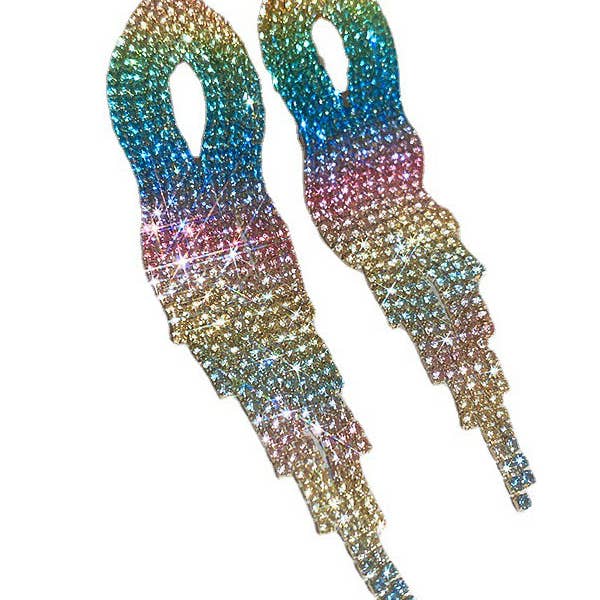 UZ Wholesale Store – wholesale Tassel earrings – Gradient Hollow Tasseled Earrings - Gold, Fuchsia, Colorful14