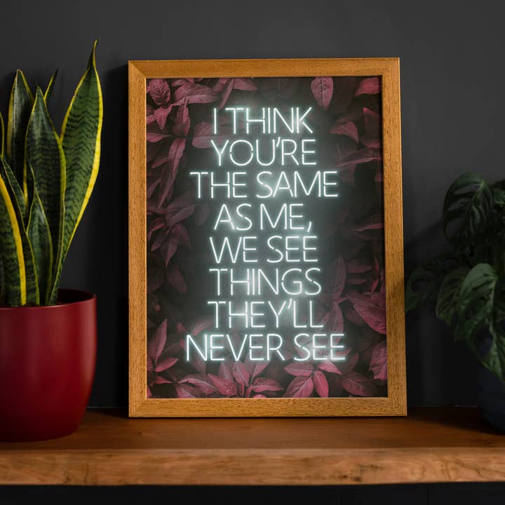 Ink & Drop - Wholesale Kunstprint - Live Forever Songteksten afdrukken