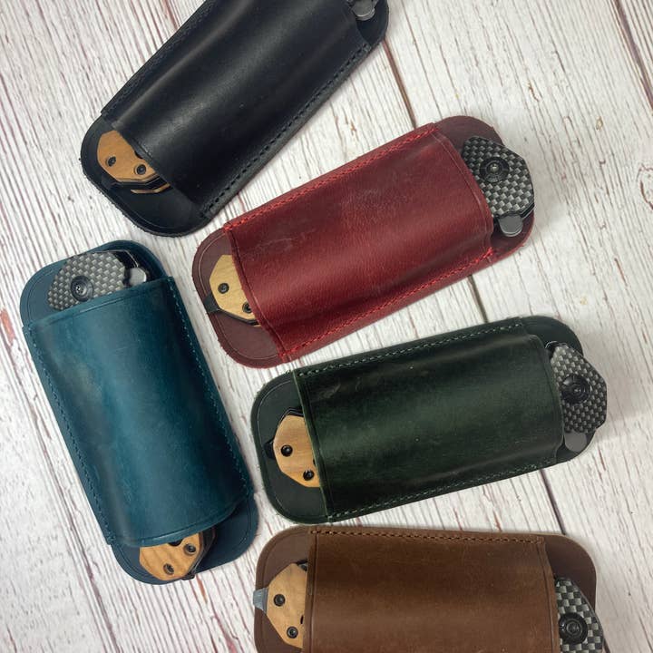 Leather Sheath for wholesale by Quail Tail Laser Art