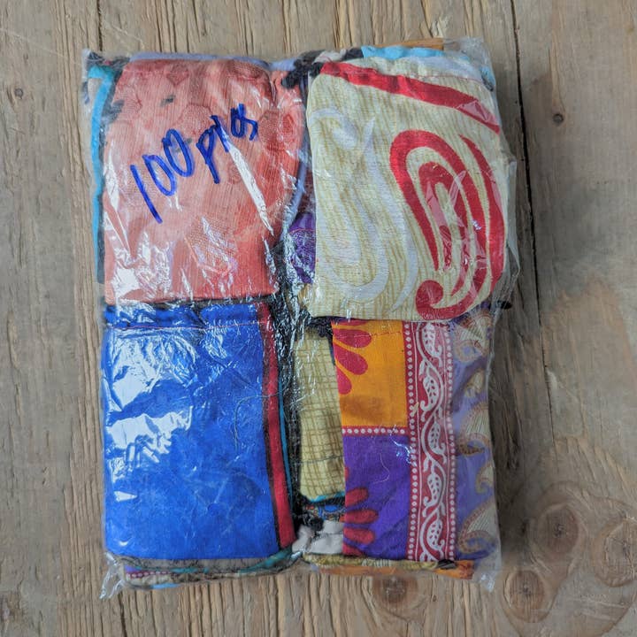 Tenzing Collections - Wholesale Gift Bag - Pack 100pic Recycle silk fabric gift pouches for gifts items