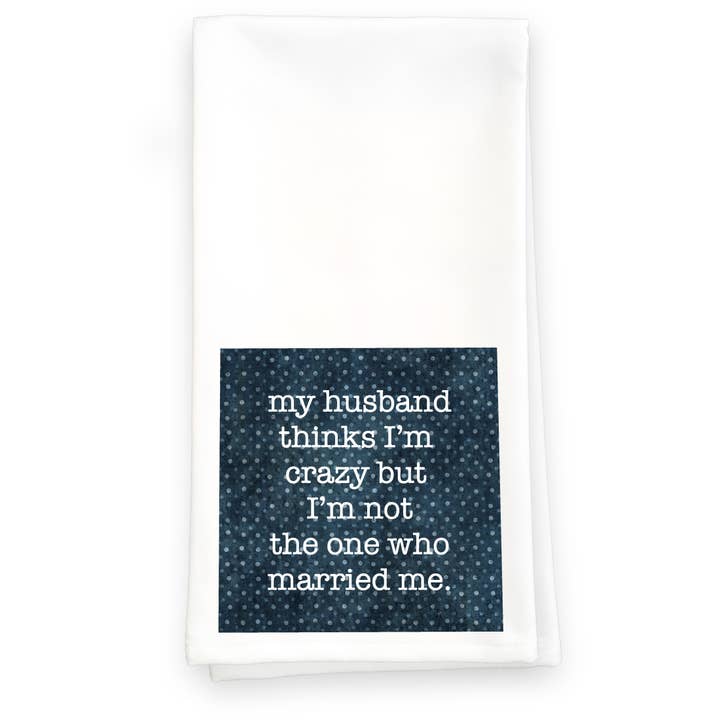Married Me - Towel for wholesale by Paisley & Parsley