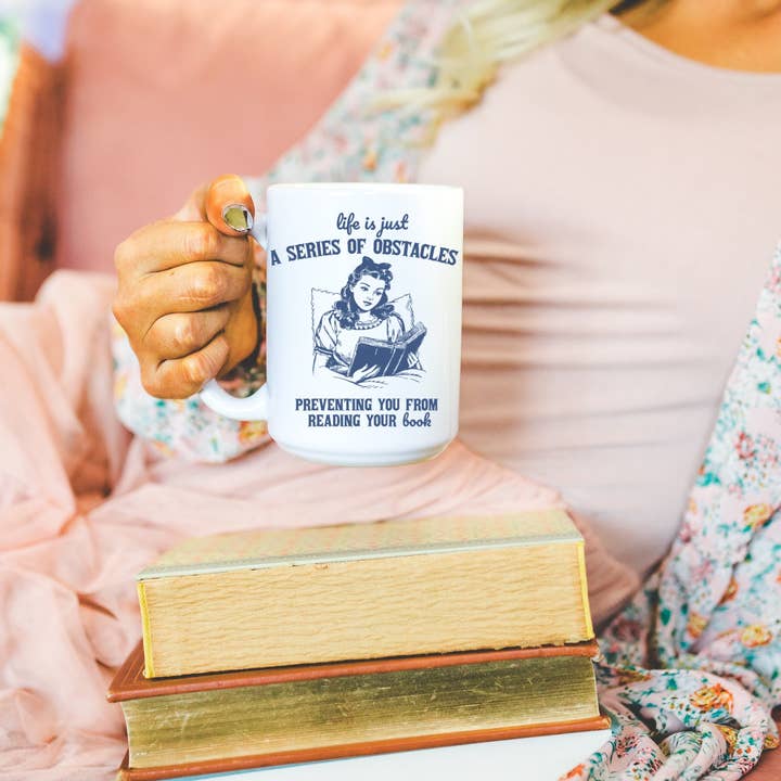 Ace the Pitmatian Co - Wholesale Coffee Mug - Reading Funny Coffee Mug
