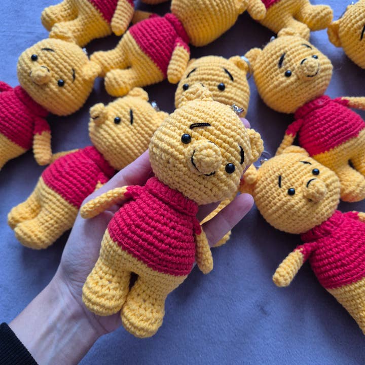despinacrafting - Wholesale Keychain - Unisex - Crochet Winnie the Pooh Keychain 2