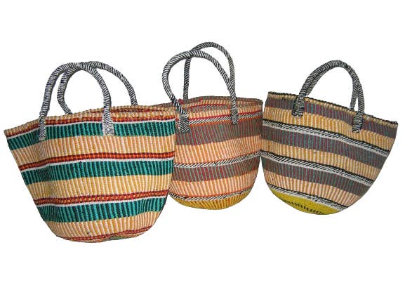 Design Africa - Wholesale Tote Bag - Women's - Large Recycled Plastic Totes, Assorted