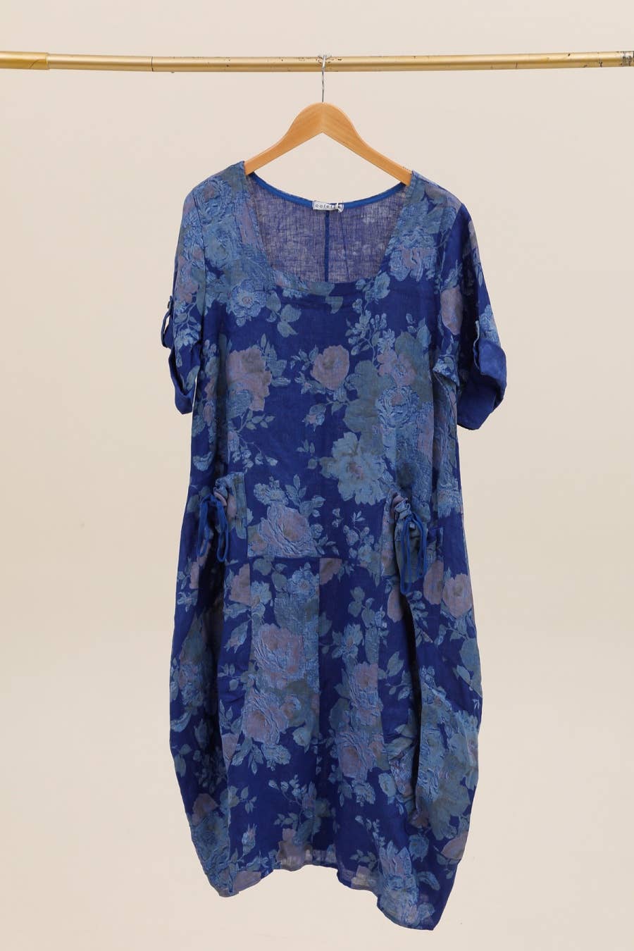 la maison des fibres naturelles – Großhandel Kleid – Damen – Leinenkleid mit floralem Muster, 100 % Leinen, Modell 6796760