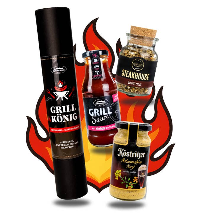 Altenburger Senf & Feinkost GmbH & Co. KG - Wholesale Food Gift Basket - Gift Roll Grill King