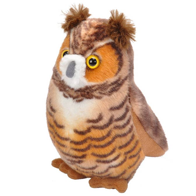 Wild Republic - Wholesale Stuffed/Plush Toy - Kids & Baby - Audubon II Great Horned Owl Stuffed Animal W Sound 5.5"