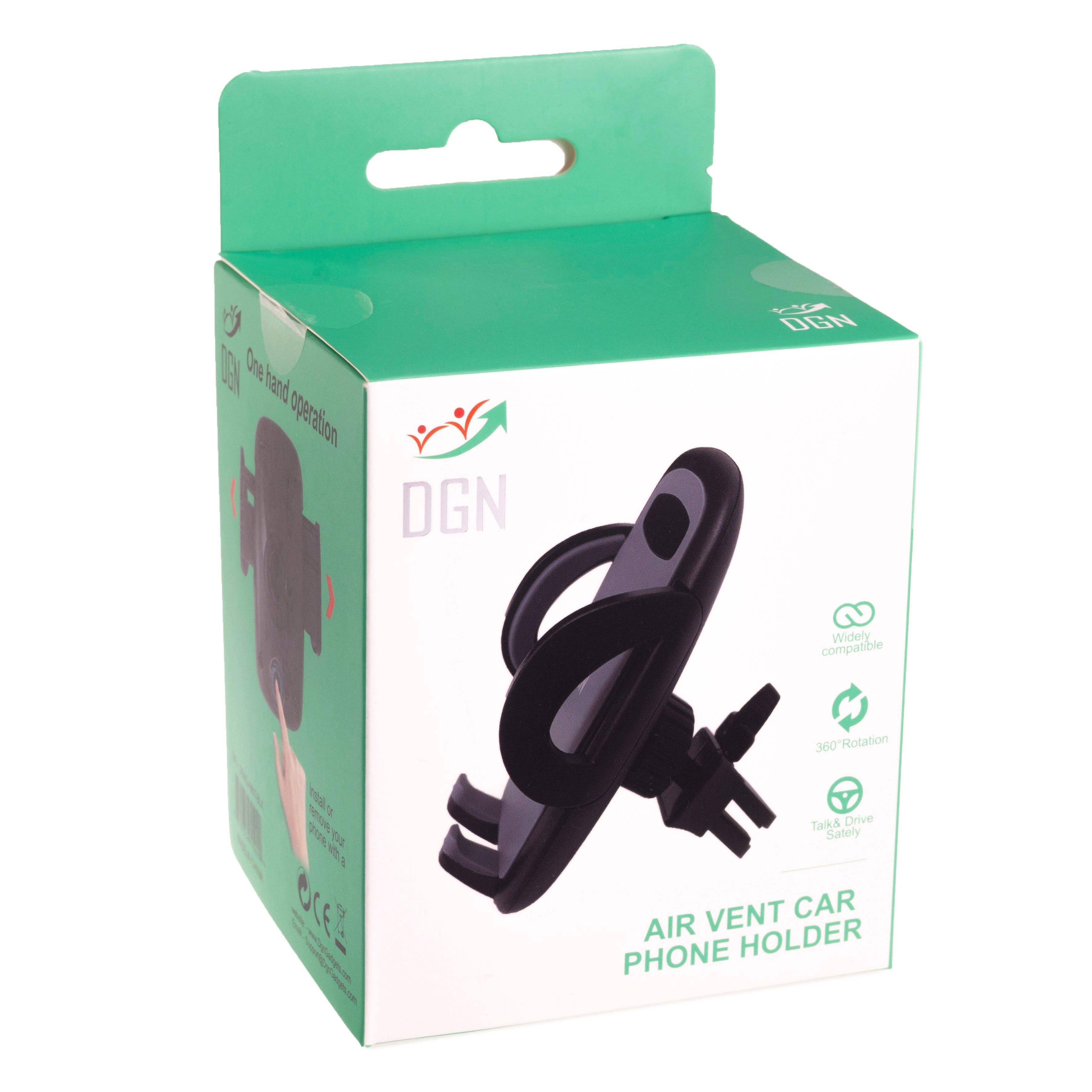 Black Universal Air-Vent Car Mount for Smartphones for wholesale on Faire9