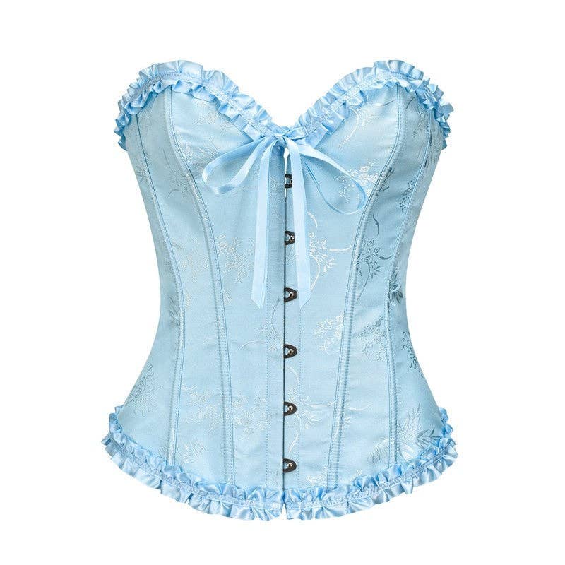FurDecoration - Wholesale Corset - Women's - Solid Color Lace Corset Waist Trainer4