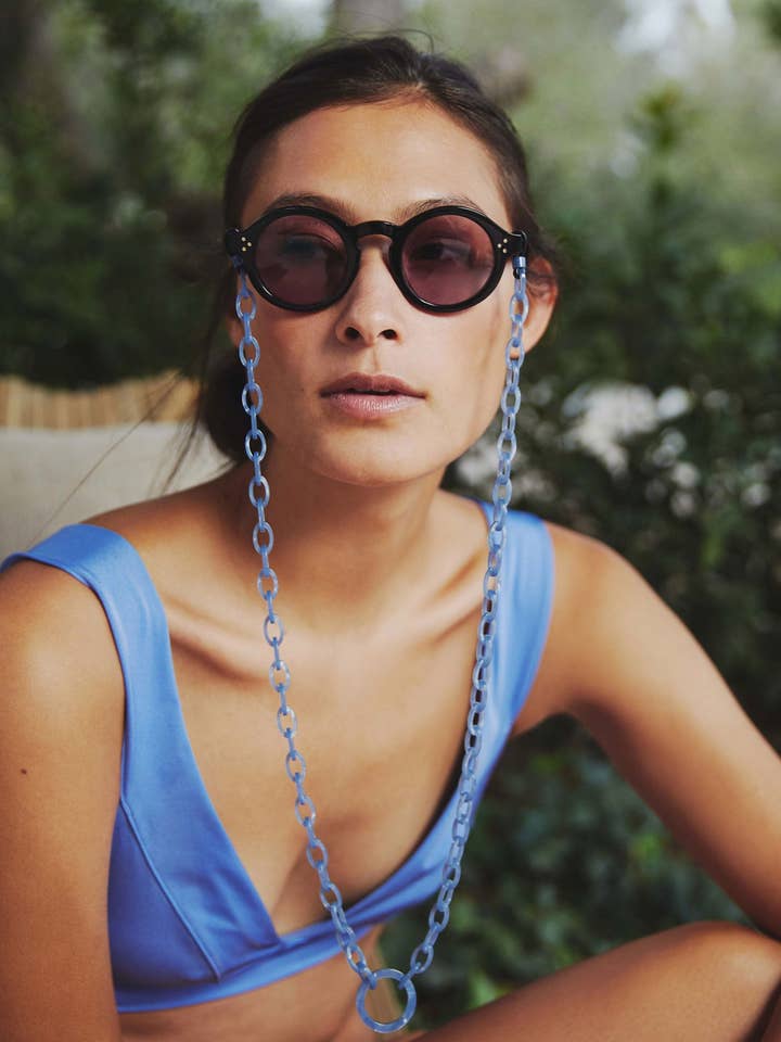 Smiley Mini | Dusk Blue | Brillekæde for engroshandel hos Orris London