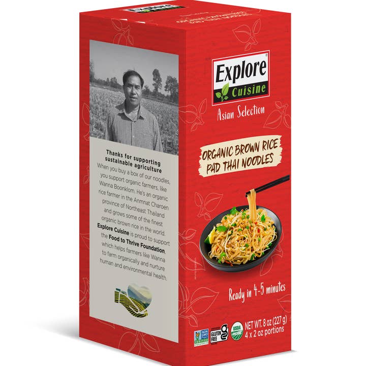 Organic Brown Rice Pad Thai for wholesale by Explore Cuisine