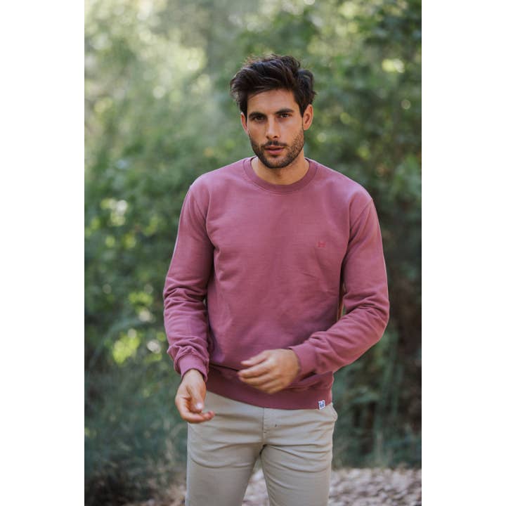 Peach Touch Sweatshirt | Burgundy for wholesale by Custi Mikelo: Made in Spain