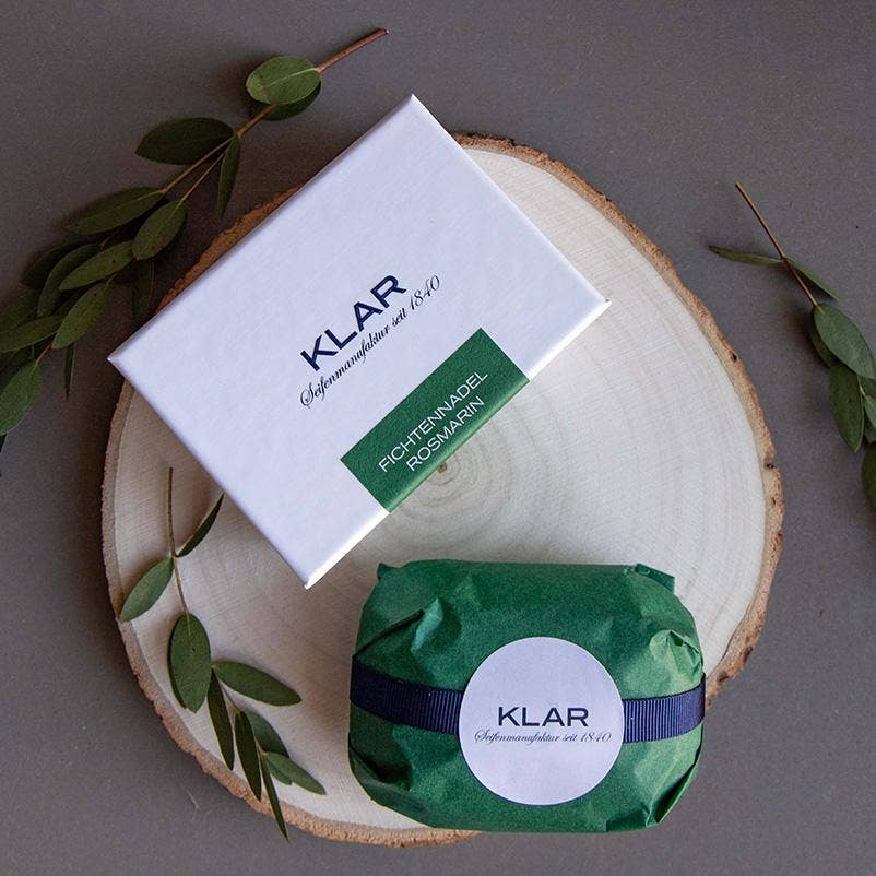 Seifen-Shop - Vente Pains de savon - Savon d'entretien aux aiguilles d'épicéa et au romarin, 135 g (sans huile de palme)1