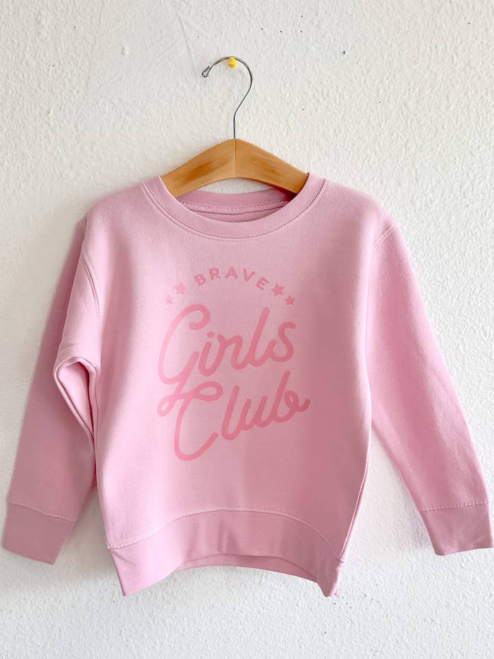 Brave Girls Sweatshirt, pigetøj, børn, valentinsdag for engroshandel hos Polished Prints