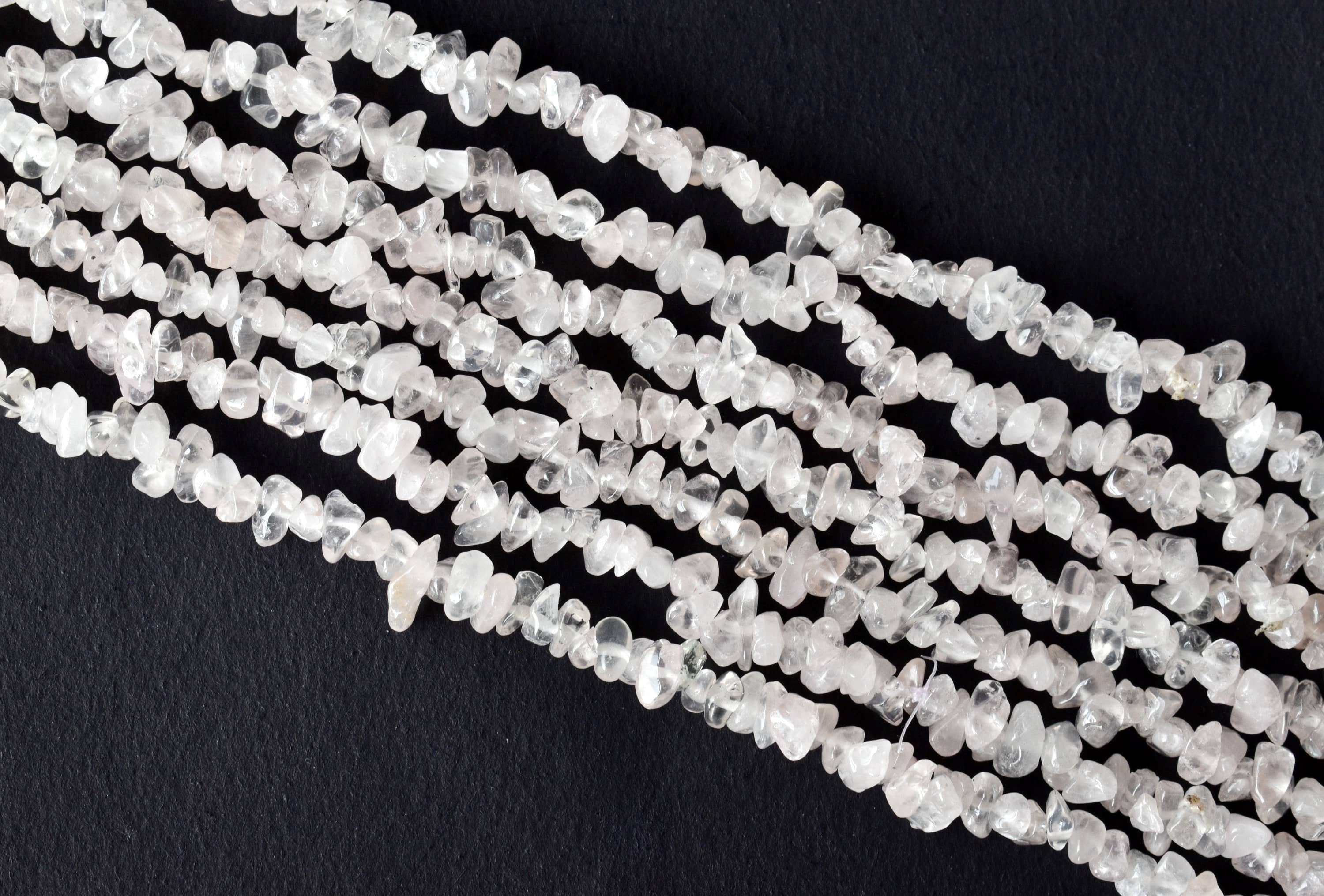 Soothing Crystals Beads - Wholesale Beads - Raw Chip Beads | Rose Quartz | Crystal Necklace Uncut Beads3