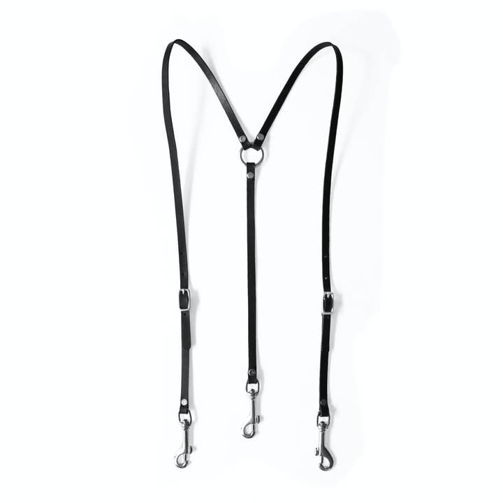 Mini Bretelles en Cuir - Noir (Style Y-back) pour la vente par Audio Helkuik