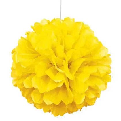 Party Expo, LLC - Wholesale Decal - Party Decorations - Puff Decor 16" Neon Yellow1