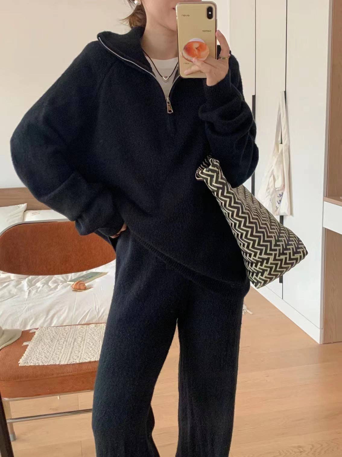 Marayn – Conjuntos Casual - Mulher por atacado – Conjunto de Malha Suave Estilo Aconchegante para Outono Inverno17