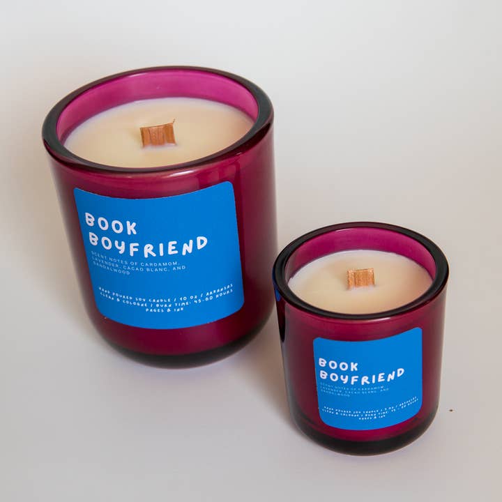 Pages and Ink - Wholesale Jar/Filled Candle - Book Boyfriend: Sandalwood Candle9