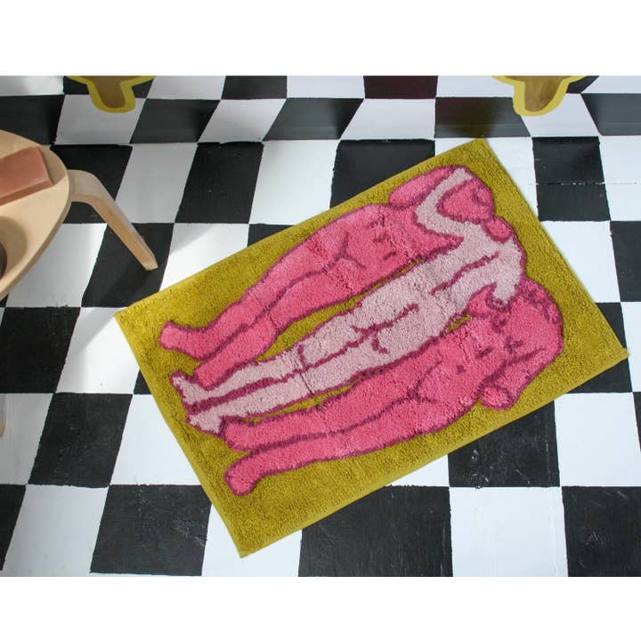 Hannah Via Art - Wholesale Bath Mat - The Three Muses Bathmat2