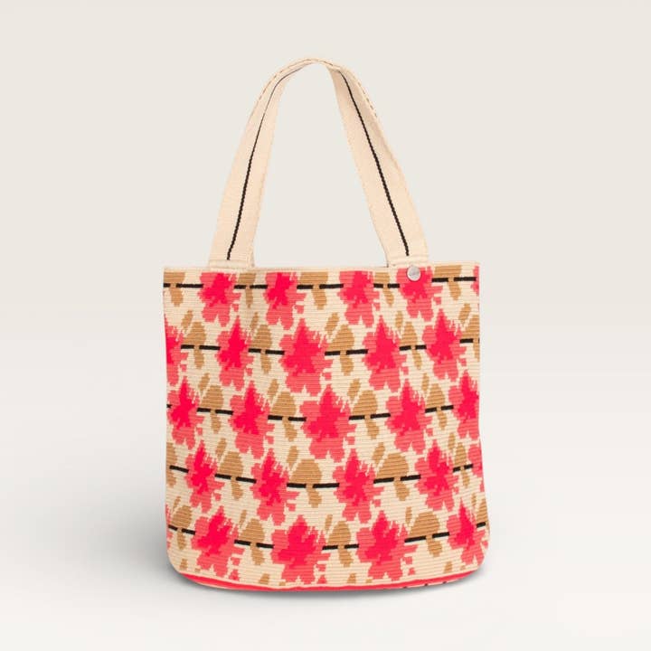 Geometrische ovale Tragetasche | Hibiskus für den Großhandel von Guajii Design