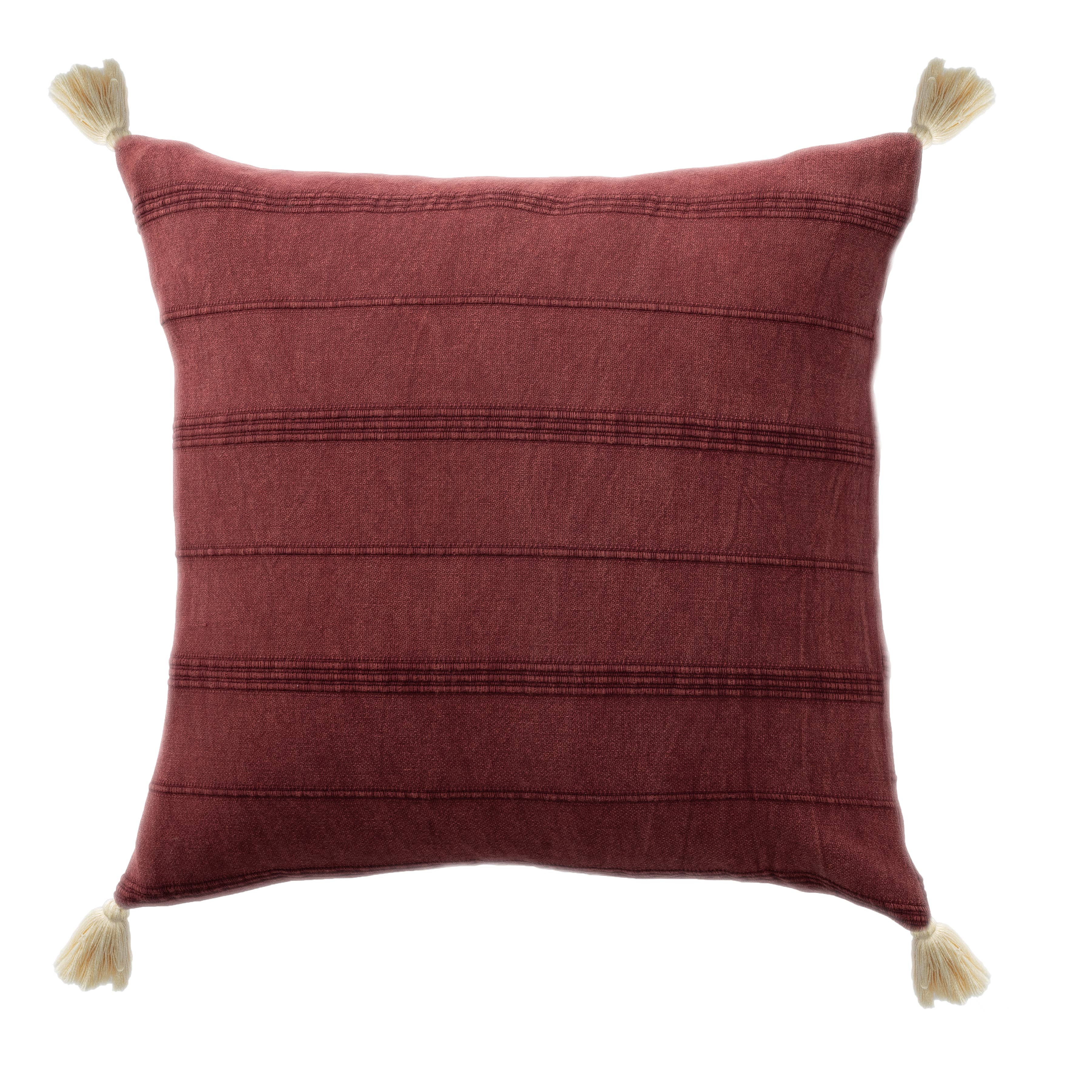 LR Home - Wholesale Throw/Decorative Pillow - Starlin Subtle Striped Organic Turkish Cotton Throw Pillow3