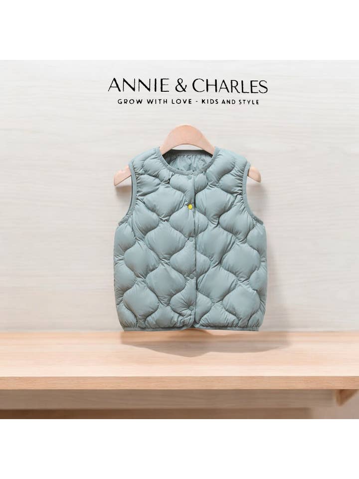 Annie & Charles - Vendita all'ingrosso Gilè imbottito - Bambini - Gilet trapuntato leggero Annie & Charles® con imbottitura in piuma3