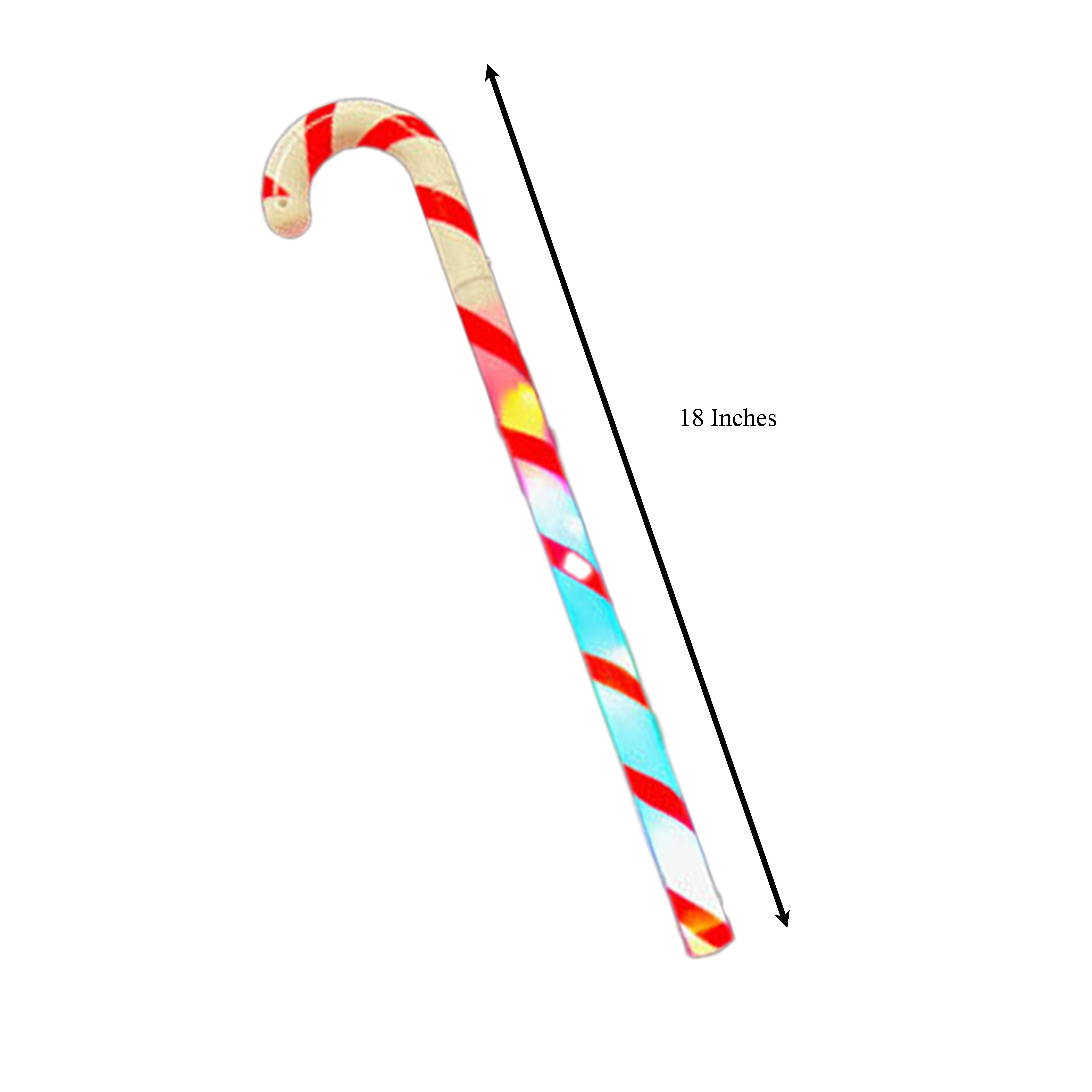Blinkee.com, LLC - Wholesale Sporting Accessories - Flashing Peppermint Candy Cane Holiday Wand 18 Inches1