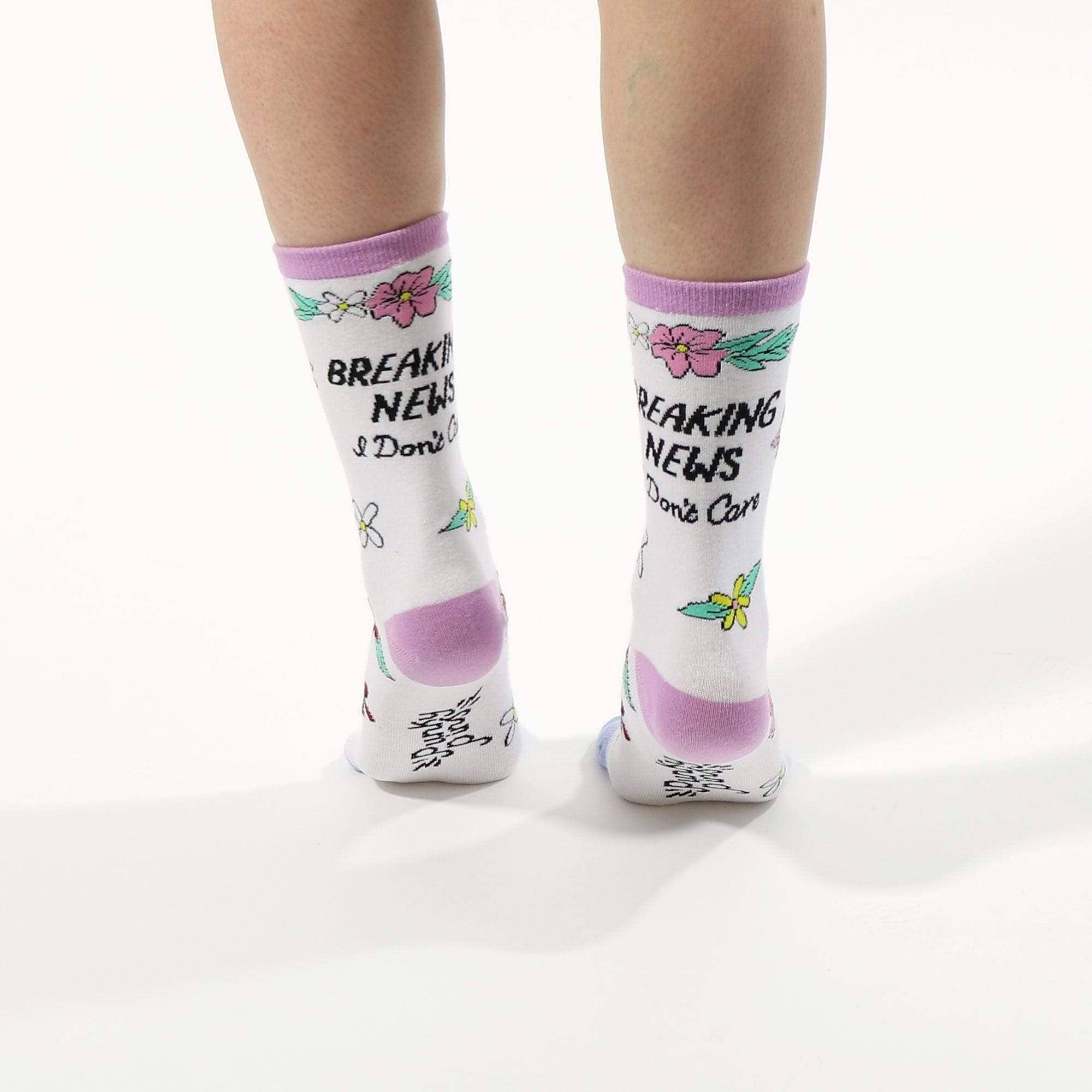Punky Pins – wholesale Socks – Unisex – Breaking News I Don't Care Sassy Socks2