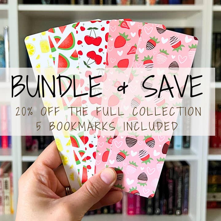 Fruity Bookmark Bundle for wholesale by The Unbound Bookworm