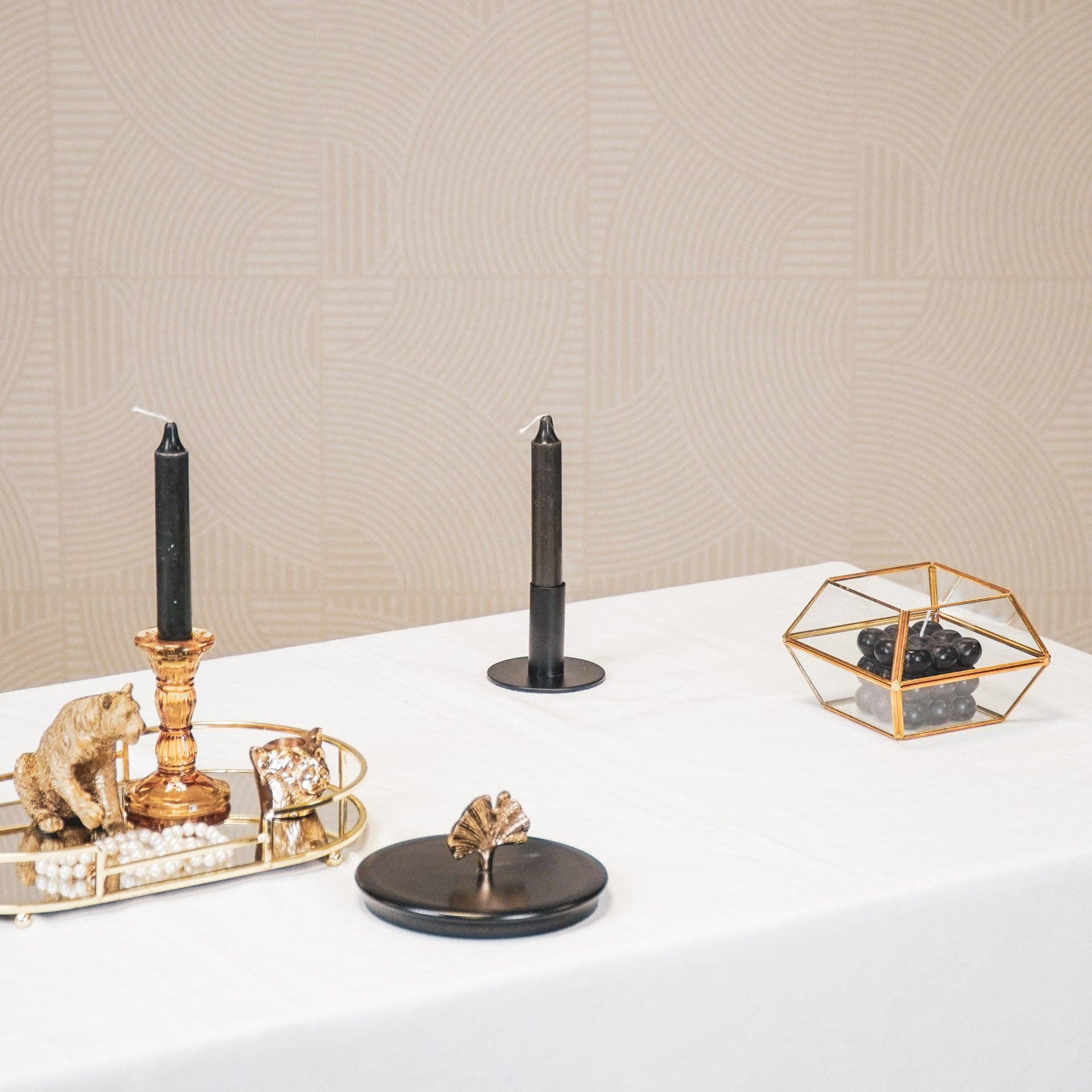 Housevitamin bv - Wholesale Candle Holder - Candleholder - Basic - Metal - Black - 8x8x6,5cm1