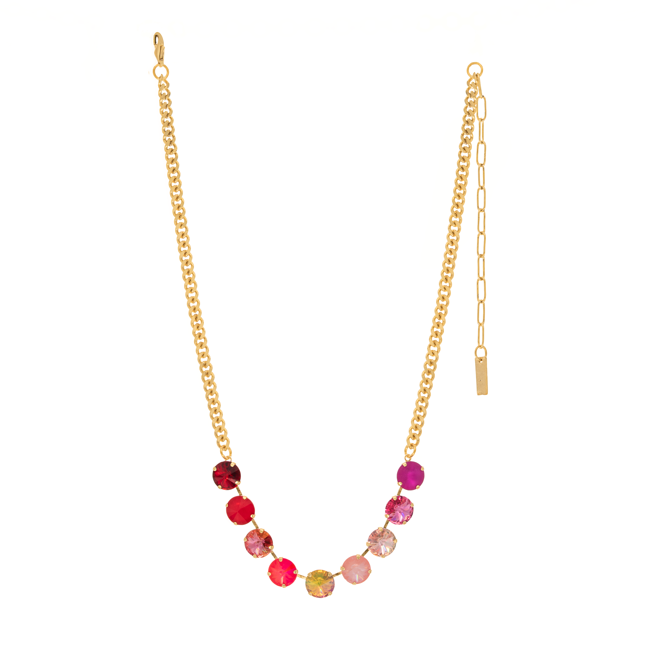 TOVA - Wholesale Pendant/Charm Necklace - Mini Sofia Necklace in Flamingo Mix0