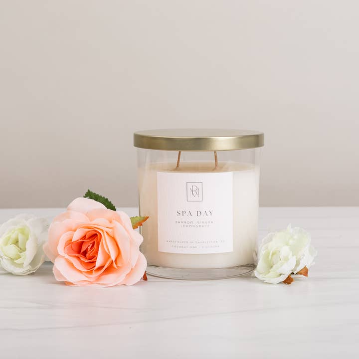 Spa Day Candle for wholesale by Refreshing Moments with Sharon