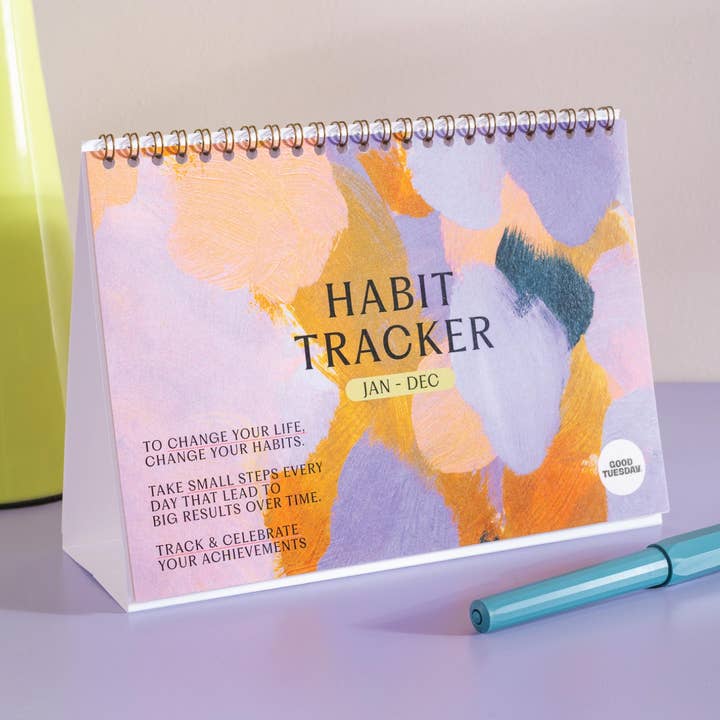 Rastreador de Hábitos | Planificador de Metas de 12 Meses | Enfoque Suave para venta al por mayor de Good Tuesday