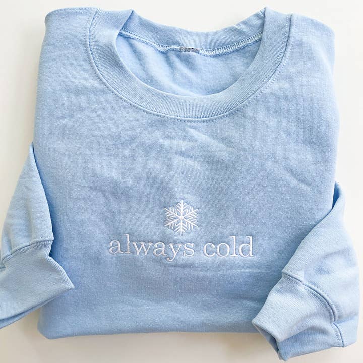 Arden & Gold - Wholesale Graphic Sweatshirt - Women's - Always Cold Crewneck Sweatshirt6