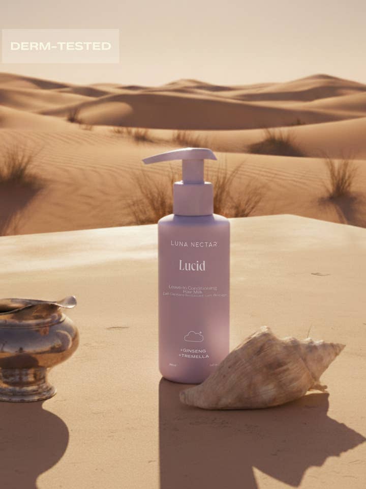 Lait capillaire revitalisant sans rinçage Lucid pour la vente par Luna Nectar